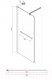 Миниатюра изображения товара Душевая стенка Ambassador Walk-In 90x200 / 15031236