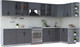 Миниатюра изображения товара Кухонный гарнитур Интерлиния Тренд 1.5x3.7 правая (пепел/пепел/опал светлый)