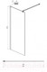 Миниатюра изображения товара Душевая стенка Ambassador Walk-In 70x200 / 15034130