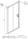 Миниатюра изображения товара Душевая дверь Ambassador Forsa 140x200 / 17022220ABB