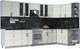 Миниатюра изображения товара Кухонный гарнитур Интерлиния Тренд 1.7x3.5 правая (белый/белый/кастилло темный)