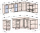 Миниатюра изображения товара Кухонный гарнитур Интерлиния Тренд 1.7x2.4 правая (пепел/пепел/опал светлый)