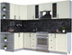 Миниатюра изображения товара Кухонный гарнитур Интерлиния Тренд 1.5x2.7 левая (белый/белый/кастилло темный)