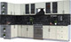 Миниатюра изображения товара Кухонный гарнитур Интерлиния Тренд 1.5x3.7 левая (белый/белый/кастилло темный)