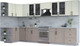 Миниатюра изображения товара Кухонный гарнитур Интерлиния Тренд 1.5x3.8 левая (луна/белый/серый каспий)