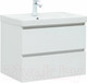 Миниатюра изображения товара Тумба с умывальником Aquanet Вега 70 / 308335 (белый глянец)