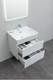 Миниатюра изображения товара Тумба под умывальник Aquanet Вега 60 / 308318 (белый глянец)