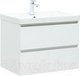 Миниатюра изображения товара Тумба под умывальник Aquanet Вега 70 / 308333 (белый глянец)