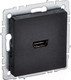 Миниатюра изображения товара Розетка IEK Brite BR-H10-K02 (черный)
