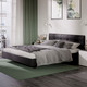 Миниатюра изображения товара Двуспальная кровать ТриЯ Элис тип 1 с мягкой обивкой 180x200 (велюр графит)