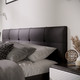 Миниатюра изображения товара Двуспальная кровать ТриЯ Элис тип 1 с мягкой обивкой 180x200 (велюр графит)