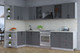 Миниатюра изображения товара Кухонный гарнитур Интерлиния Тренд 1.5x3.2 левая (пепел/пепел/опал светлый)