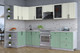 Миниатюра изображения товара Кухонный гарнитур Интерлиния Тренд 1.5x3.2 левая (мята/белый/бискайская сосна)