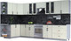 Миниатюра изображения товара Кухонный гарнитур Интерлиния Тренд 1.7x3.6 левая (белый/белый/кастилло темный)