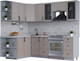 Миниатюра изображения товара Кухонный гарнитур Интерлиния Тренд 1.7x2.4 левая (луна/луна/бискайская сосна)