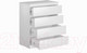 Миниатюра изображения товара Комод Mio Tesoro Мальта 4 ящика 80x99 2.05.02.070.1 (белый)