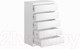 Миниатюра изображения товара Комод Mio Tesoro Мальта 5 ящика 80x121 2.05.02.090.1 (белый)