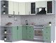 Миниатюра изображения товара Кухонный гарнитур Интерлиния Тренд 1.7x2.3 левая (мята/белый/бискайская сосна)