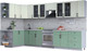 Миниатюра изображения товара Кухонный гарнитур Интерлиния Тренд 1.7x3.7 левая (мята/белый/бискайская сосна)