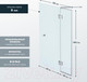 Миниатюра изображения товара Стеклянная шторка для ванны Benetto BEN401 SL C