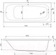 Миниатюра изображения товара Ванна акриловая Cezares ECO-170-70-41-W37