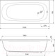 Миниатюра изображения товара Ванна акриловая Cezares PIAVE-150-70-42-W37