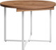 Миниатюра изображения товара Обеденный стол Millwood Лофт Лондон раздвижной / D110-150x110x76 (дуб табачный Craft/металл белый)