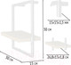 Миниатюра изображения товара Полка Millwood Навесная каркасная 30x15x30 (белый/металл белый)