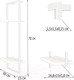 Миниатюра изображения товара Полка Millwood Навесная каркасная 30x15x70 (белый/металл белый)