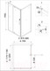 Миниатюра изображения товара Душевая стенка Niagara NG-A90G 90x190