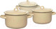 Миниатюра изображения товара Набор кастрюль Лысьвенские эмали С-001КмЭ (кремовый)