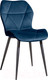 Миниатюра изображения товара Стул Олмеко Дора (велюр тенерифе океан/черный)