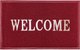 Миниатюра изображения товара Коврик грязезащитный ComeForte Welcome 50x80 (бордовый)