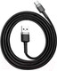 Миниатюра изображения товара Кабель Baseus Cafule Cable USB For Type-C 2A / CATKLF-BG1 (3м, серый/черный)