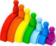 Миниатюра изображения товара Развивающий игровой набор Alatoys Пирамидка. Радуга / ПСТ07