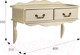 Миниатюра изображения товара Консольный столик Мебелик Берже 20 (слоновая кость)