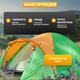Миниатюра изображения товара Палатка Sundays ZC-TT010-4P v2 (зеленый/желтый)