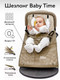 Миниатюра изображения товара Детский шезлонг Amarobaby Baby Time / AB21-25BT/03 (бежевый)