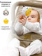 Миниатюра изображения товара Детский шезлонг Amarobaby Baby Time / AB21-25BT/03 (бежевый)