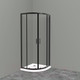 Миниатюра изображения товара Душевой уголок BelBagno UNO-195-R-2-100-C-NERO