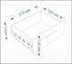 Миниатюра изображения товара Шкаф Евва УН-02-03/B (бодега белый)