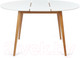 Миниатюра изображения товара Обеденный стол Tetchair Боско круглый раскладной (белый/натуральный)