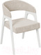 Миниатюра изображения товара Стул ТриЯ Техас 1 W-101 (белый матовый/ткань 208 велюр Jercy Cream)