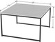Миниатюра изображения товара Журнальный столик Мебелик Овер (белый мрамор/черный)
