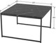 Миниатюра изображения товара Журнальный столик Мебелик Овер (черный мрамор/черный)