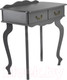 Миниатюра изображения товара Консольный столик Мебелик Берже 21 (серый графит)