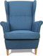 Миниатюра изображения товара Кресло мягкое DiArt Лорд (велюр Antonio Blue/ножки светлые)