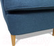 Миниатюра изображения товара Кресло мягкое DiArt Лорд (велюр Antonio Blue/ножки светлые)