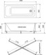 Миниатюра изображения товара Ванна акриловая Triton Прага 180x80 (с ножками и экраном)