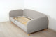 Миниатюра изображения товара Кровать-тахта DiArt Альба 1.2 левая (велюр Магия 53/ножки светлые)